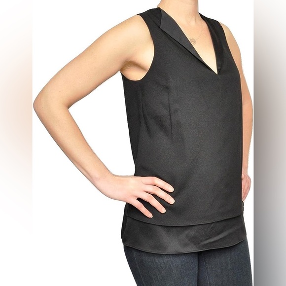 Michael Kors Tops - NWT Small Michael Kors Black Sleeveless V-Neck Tunic Top